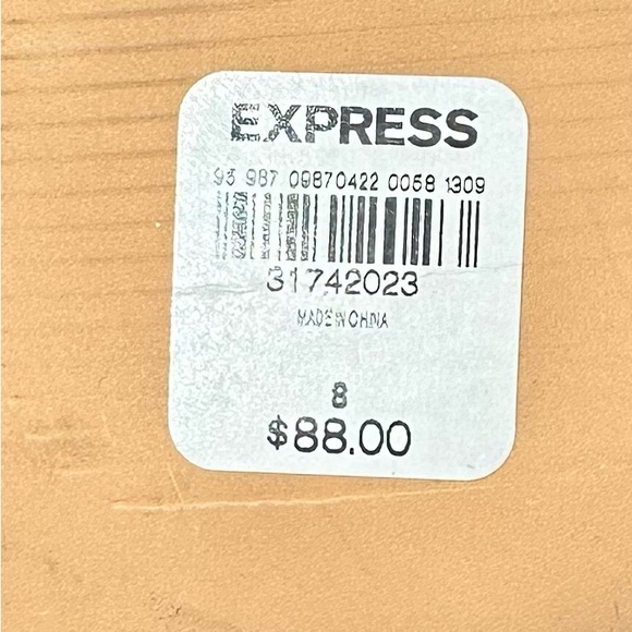 NWT Express Strappy Heeled Sandals, Black, Size 8 - Picture 4 of 5